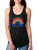 Go Forth And Be Awesome Racerback Tank -June Erica Vess Designs