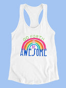 Go Forth And Be Awesome Racerback Tank -June Erica Vess Designs