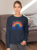 Go Forth And Be Awesome Sweatshirt -June Erica Vess Designs