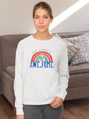 Go Forth And Be Awesome Sweatshirt -June Erica Vess Designs