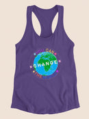 Change The World Racerback Tank -June Erica Vess Designs
