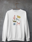 Cat Squad I Sweatshirt -June Erica Vess Designs