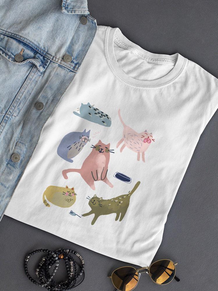 Cat Squad Ii. T-shirt -June Erica Vess Designs