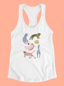 Cat Squad Iii T-shirt -June Erica Vess Designs