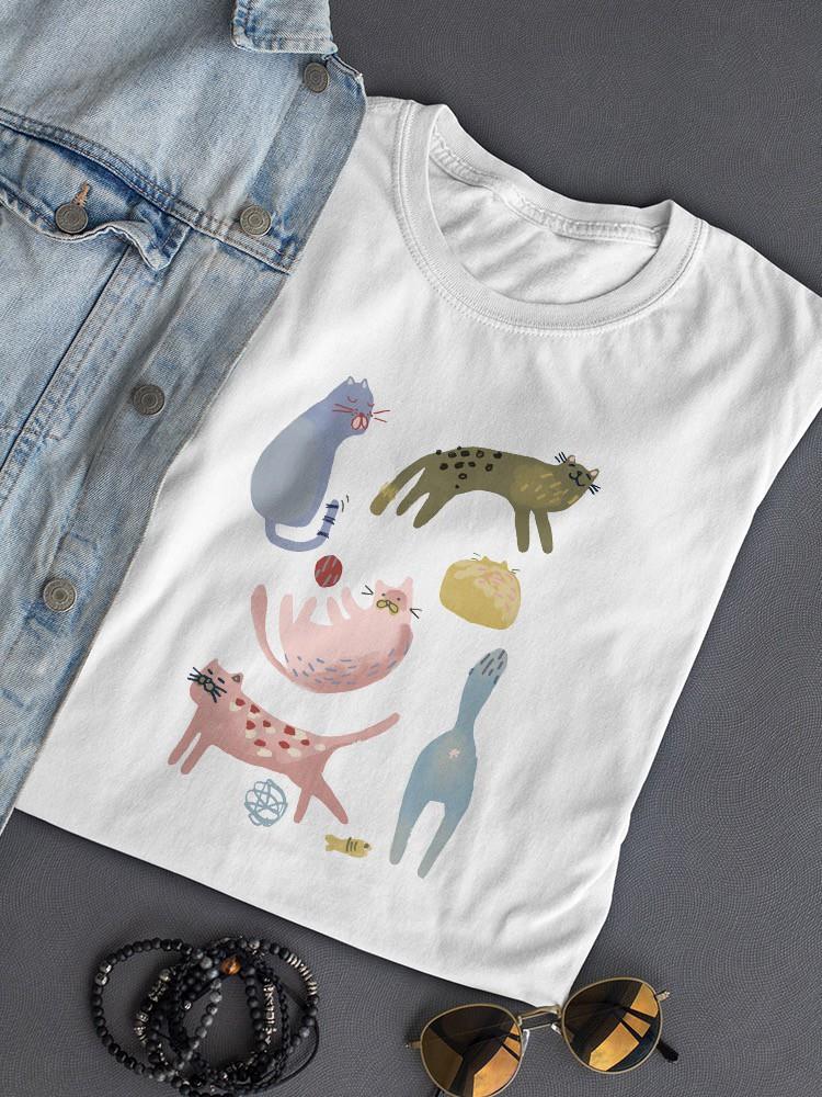 Cat Squad Iii. T-shirt -June Erica Vess Designs