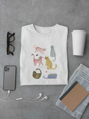 Cat Squad Iv. T-shirt -June Erica Vess Designs