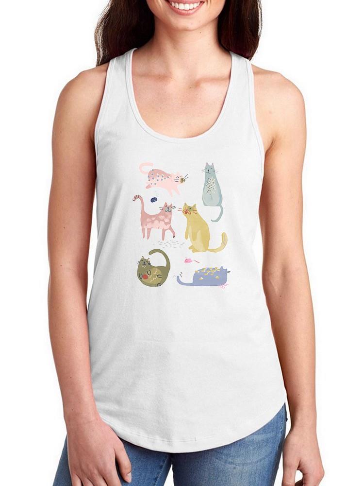 Cat Squad Iv T-shirt -June Erica Vess Designs
