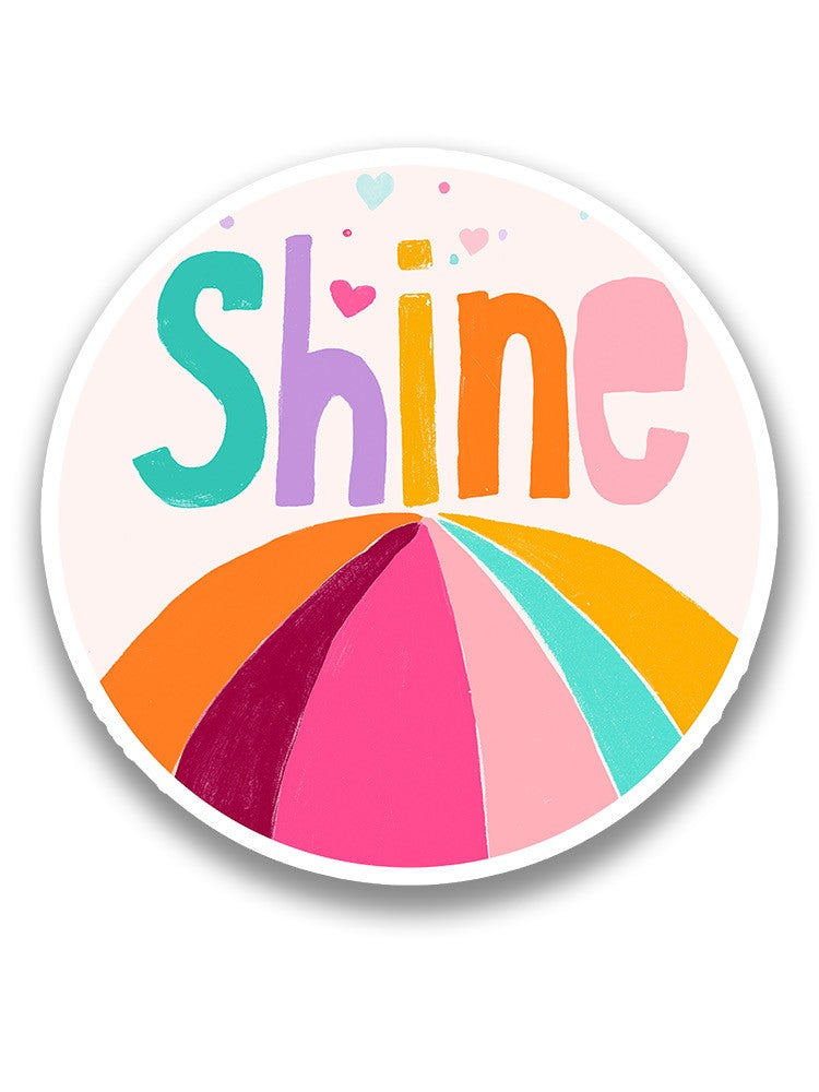 Shine Circle Sticker -June Erica Vess Designs