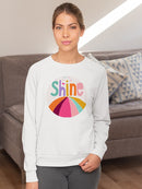 Shine Circle Art Sweatshirt -June Erica Vess Designs