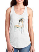 Petite Chien I T-shirt -June Erica Vess Designs