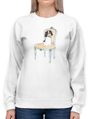 Petite Chien I Sweatshirt -June Erica Vess Designs