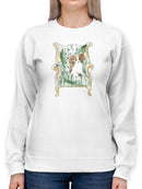 Petite Chien Iii Sweatshirt -June Erica Vess Designs