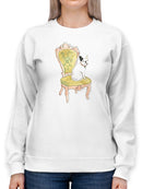 Petite Chien Iv Sweatshirt -June Erica Vess Designs