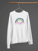 Merry Rainbow Sweatshirt -June Erica Vess Designs