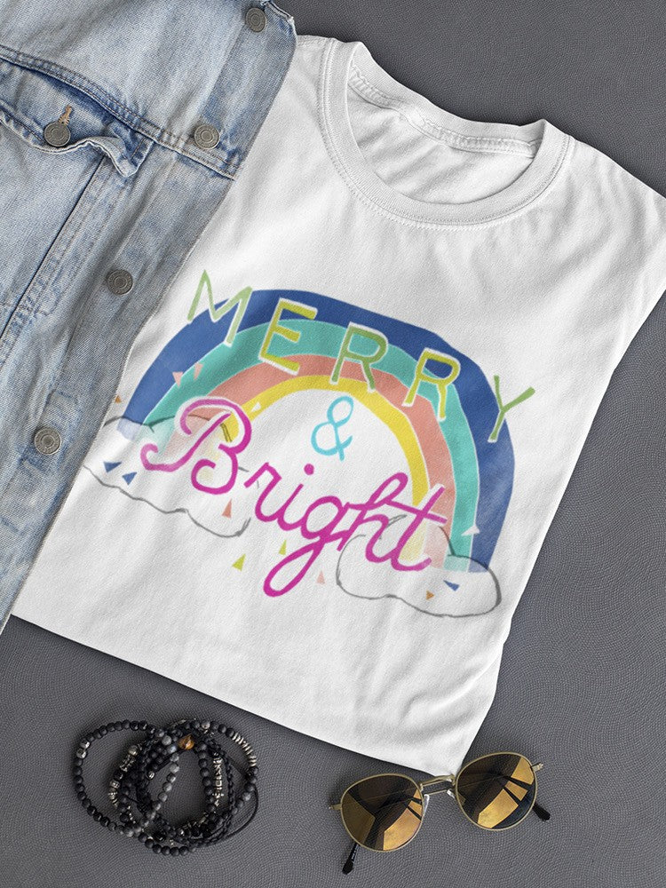 Merry Rainbow T-shirt -June Erica Vess Designs