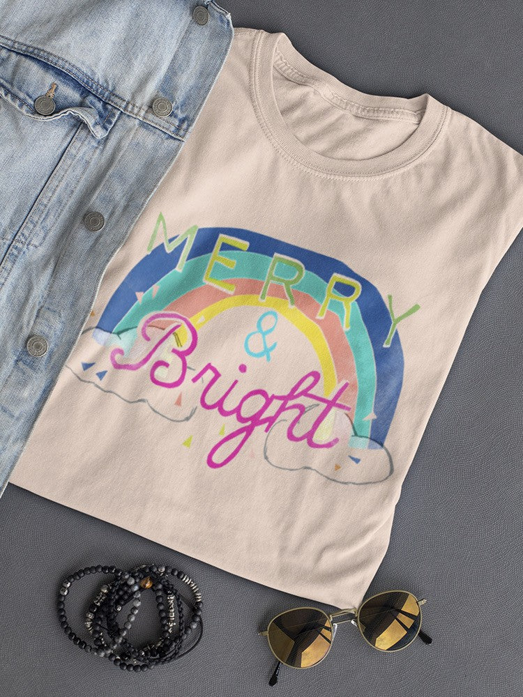 Merry Rainbow T-shirt -June Erica Vess Designs