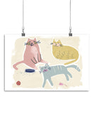 Cat Squad Wall Art -June Erica Vess Designs
