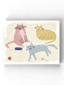Cat Squad Wall Art -June Erica Vess Designs