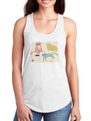 Cat Squad A Racerback Tank -June Erica Vess Designs