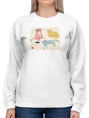 Cat Squad Sweatshirt -June Erica Vess Designs