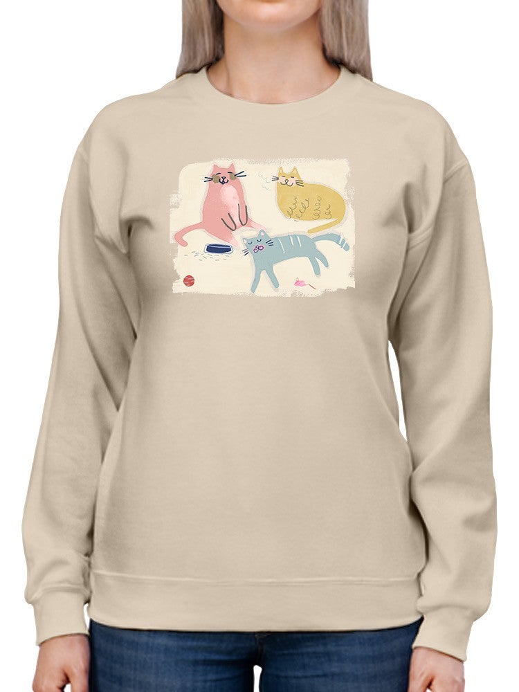 Cat Squad Sweatshirt -June Erica Vess Designs