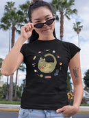 Sleeping Kitten T-shirt -June Erica Vess Designs