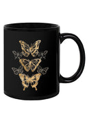 Gold Butterflies Mug -June Erica Vess Designs