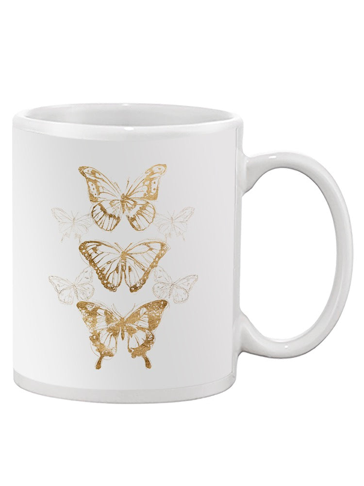 Gold Butterflies Mug -June Erica Vess Designs