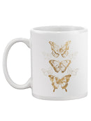 Gold Butterflies Mug -June Erica Vess Designs