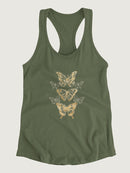 Gold Butterflies T-shirt -June Erica Vess Designs
