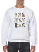 Doggos And Puppers I Sweatshirt -June Erica Vess Designs