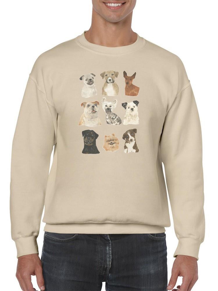 Doggos And Puppers I Sweatshirt -June Erica Vess Designs