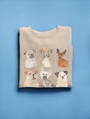 Doggos And Puppers I Sweatshirt -June Erica Vess Designs