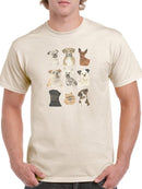 Doggos And Puppers I T-shirt -June Erica Vess Designs