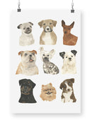 Doggos And Puppers I. Wall Art -June Erica Vess Designs