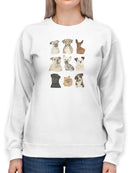 Doggos And Puppers I Sweatshirt -June Erica Vess Designs