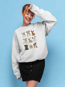 Doggos And Puppers I Sweatshirt -June Erica Vess Designs