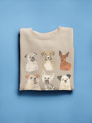 Doggos And Puppers I Sweatshirt -June Erica Vess Designs