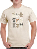 Doggos And Puppers Ii T-shirt -June Erica Vess Designs