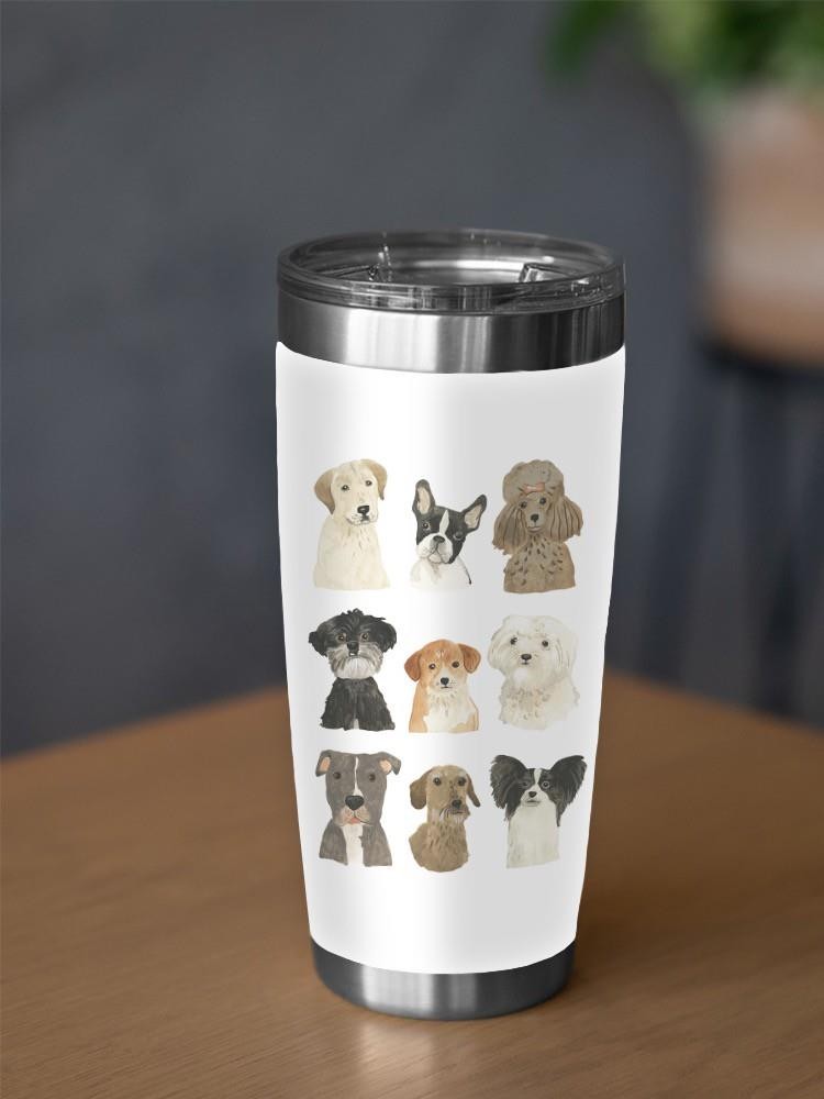 Doggos And Puppers Ii. Tumbler -June Erica Vess Designs