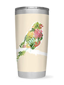 Foliage And Feathers Ii. Tumbler -June Erica Vess Designs