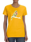 Foliage And Feathers Ii T-shirt -June Erica Vess Designs