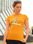 Foliage And Feathers Ii T-shirt -June Erica Vess Designs