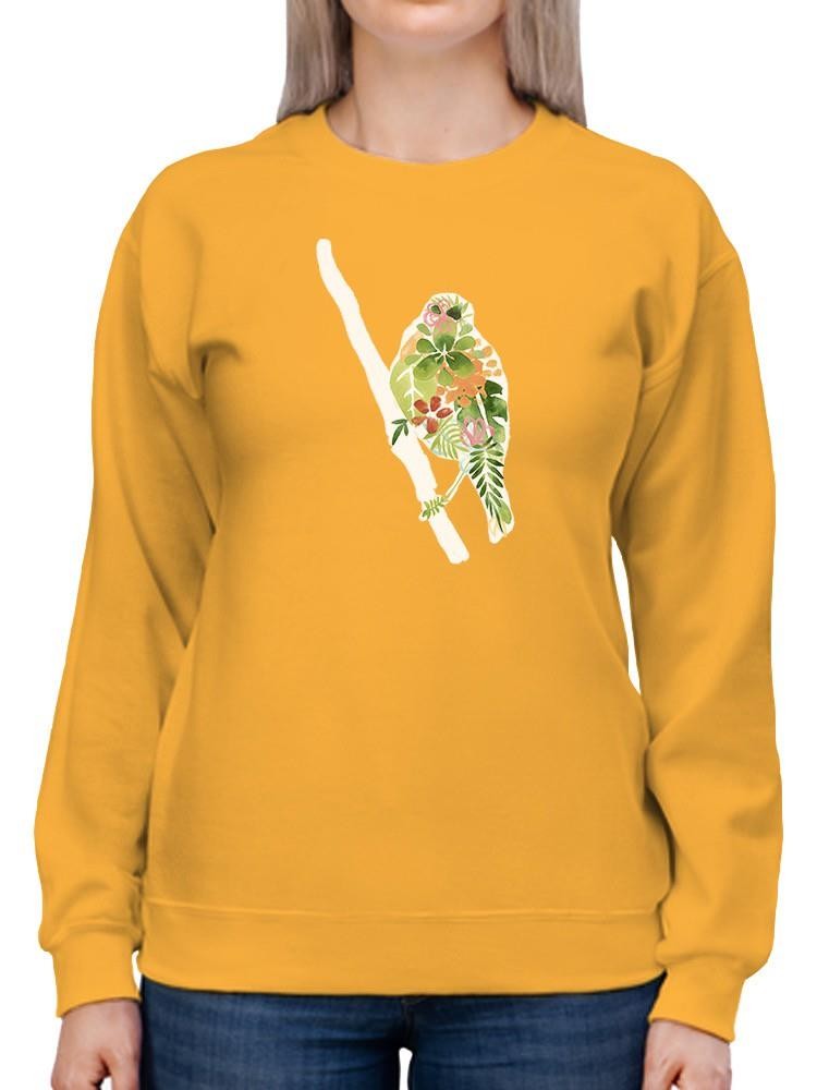 Foliage And Feathers Iii. Sweatshirt -June Erica Vess Designs
