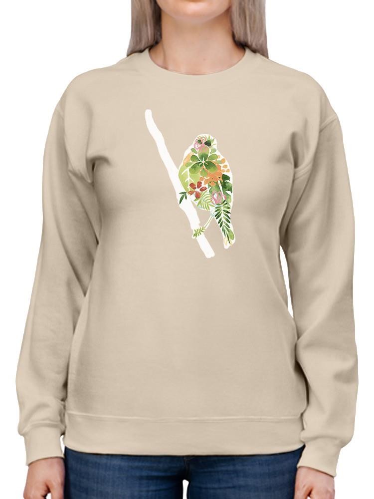 Foliage And Feathers Iii. Sweatshirt -June Erica Vess Designs