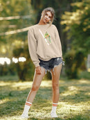 Foliage And Feathers Iii. Sweatshirt -June Erica Vess Designs