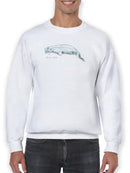 Cetacea Beluga Whale. Sweatshirt -June Erica Vess Designs
