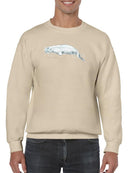 Cetacea Beluga Whale. Sweatshirt -June Erica Vess Designs