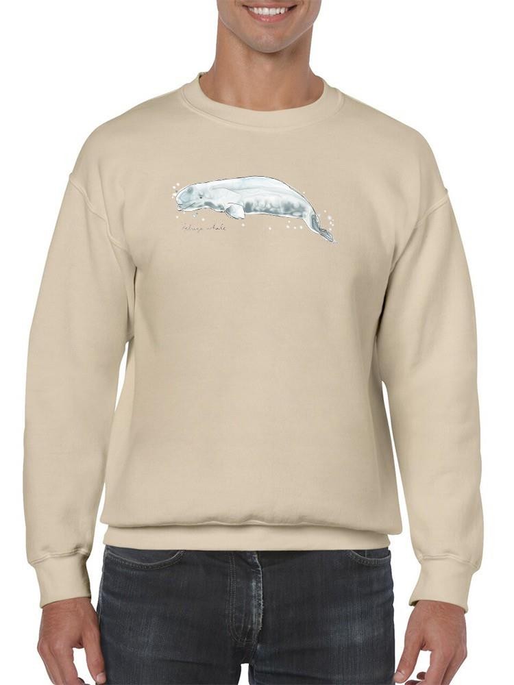 Cetacea Beluga Whale. Sweatshirt -June Erica Vess Designs