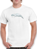 Cetacea Beluga Whale. T-shirt -June Erica Vess Designs
